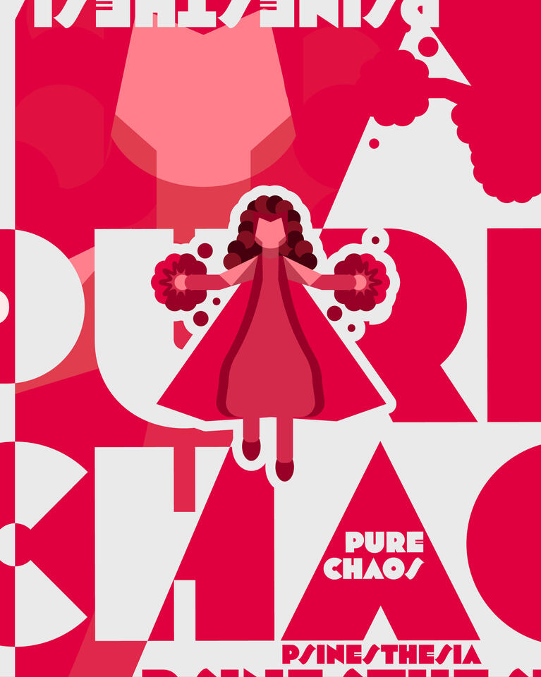 SCARLET WITCH TYPOGRAPHIC POSTER